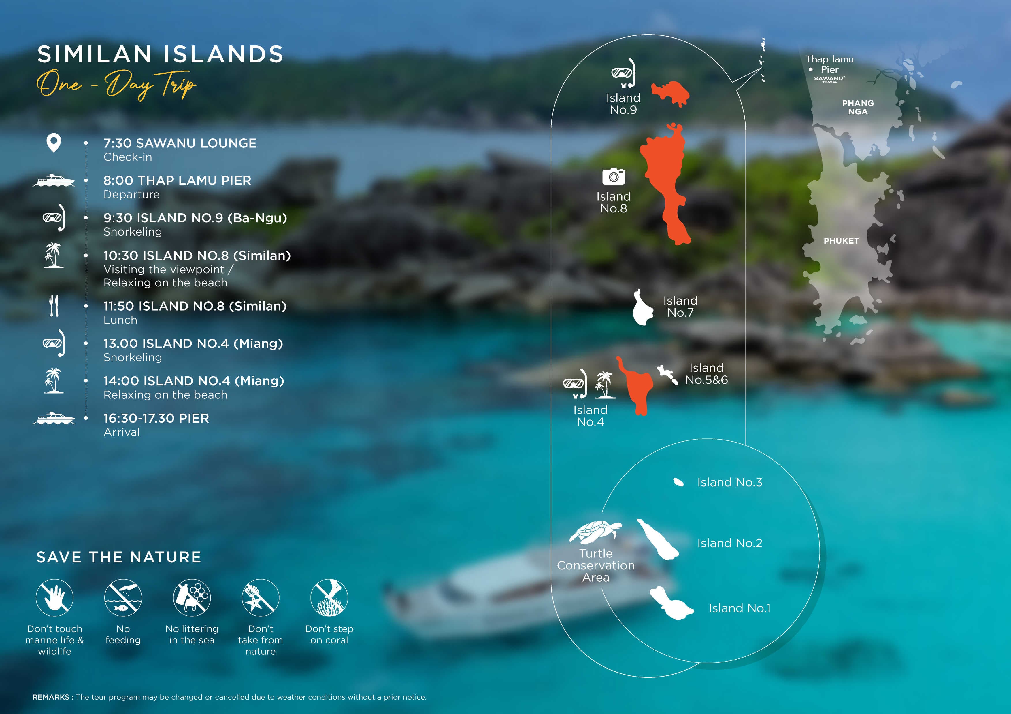 Similan Islands Catamaran Speedboat Tour From Phuket with Viewpoint & Snorkeling showcase 11