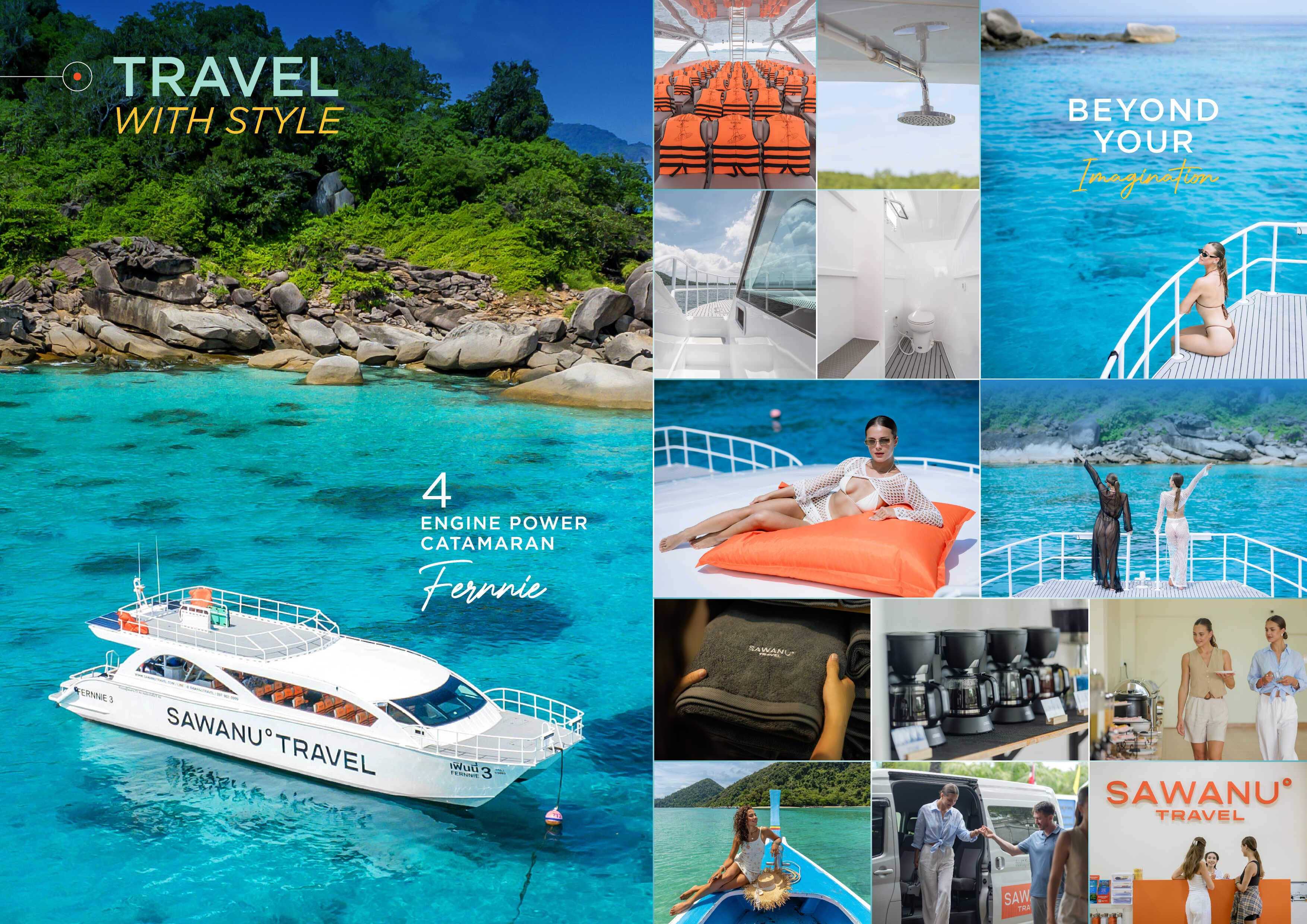 Similan Islands Catamaran Speedboat Tour From Phuket with Viewpoint & Snorkeling showcase 1