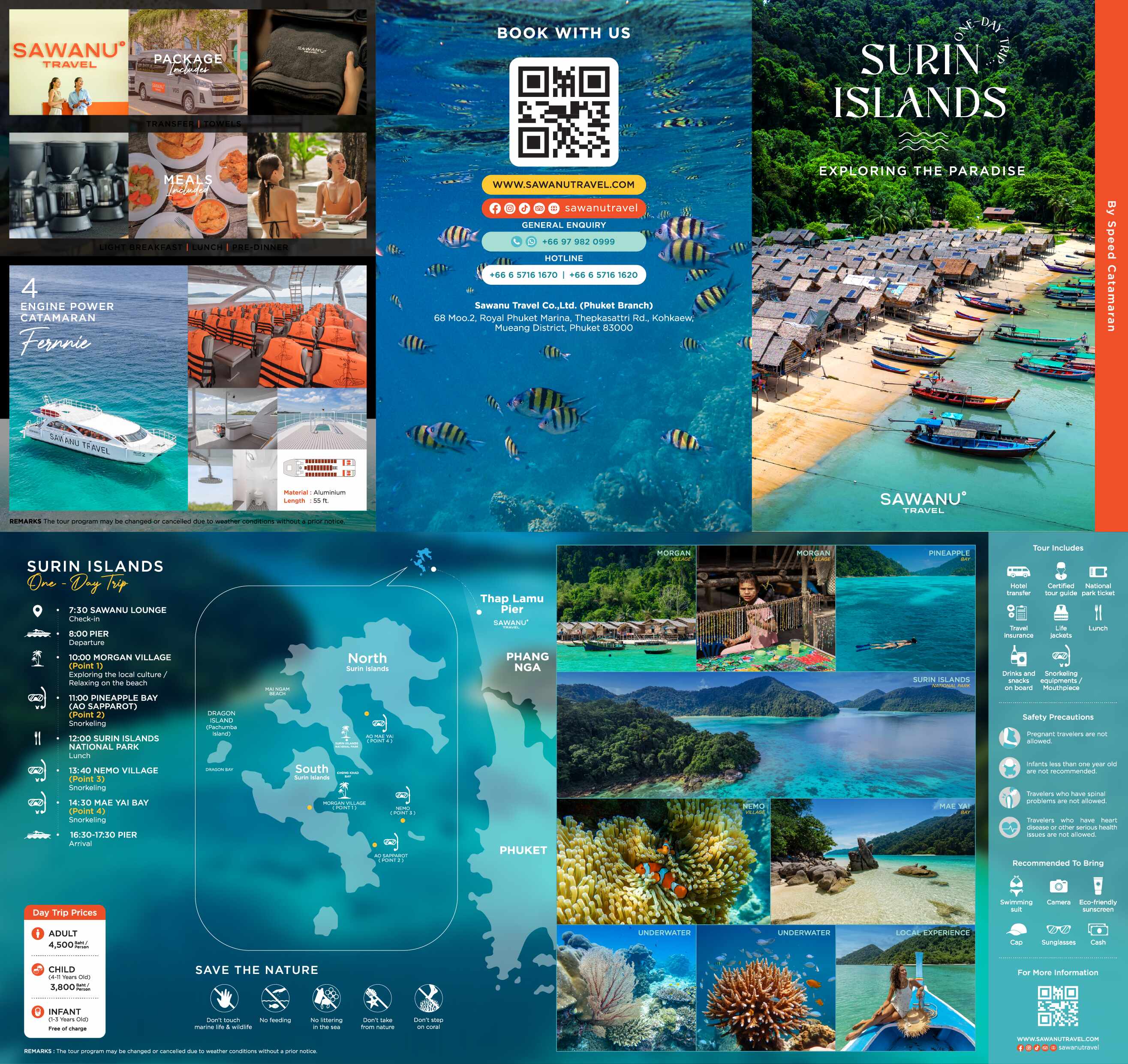 Surin Island Catamaran Day with Morgan and Nemo Village From From Phuket showcase 1