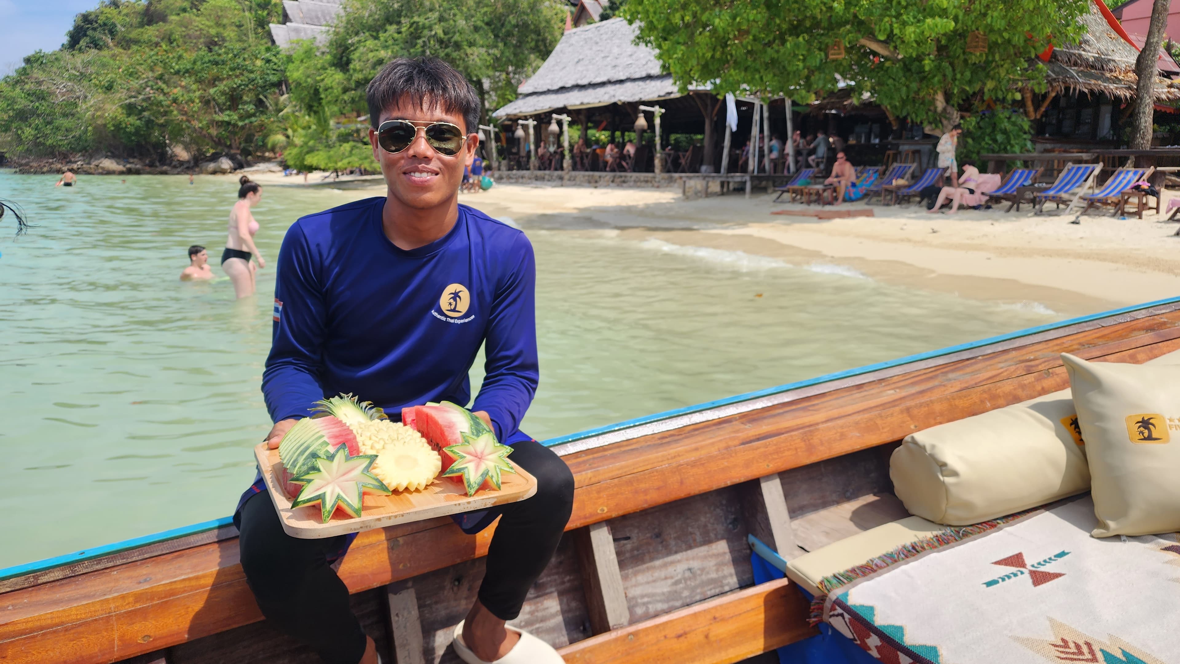 Phi Phi Island Private Longtail Boat with Local Guide, Pillow Set & Transfers From Krabi