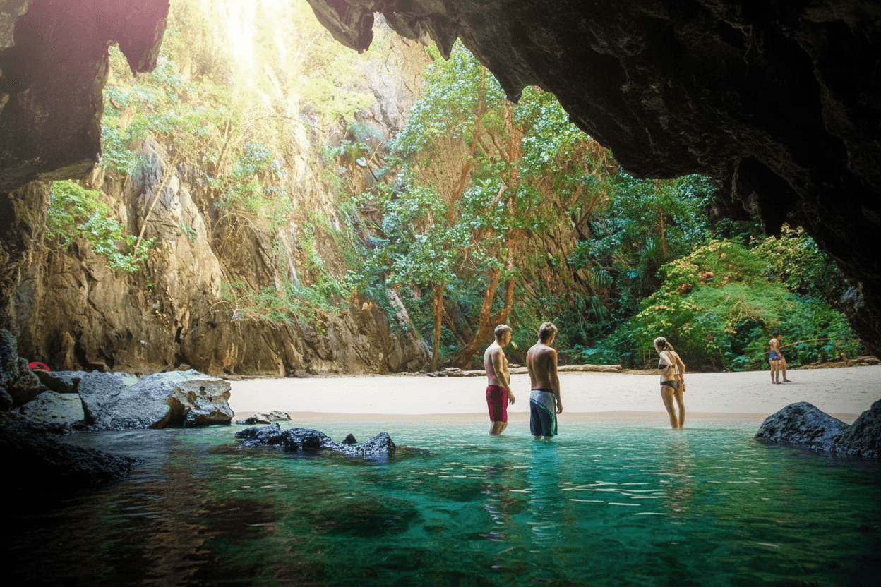 4 Islands: Ngai Kradan Cheuck & Koh Mook Emerald Cave Speedboat Tour From Koh Lanta