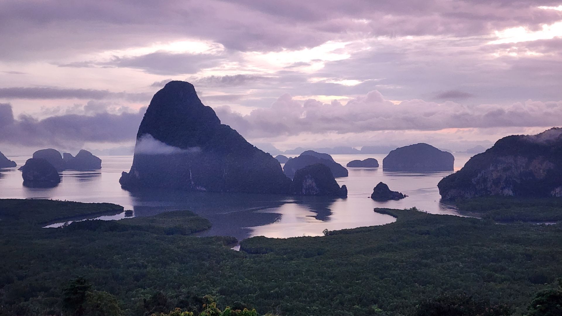 Samet Nangshee & Phang-Nga Bay Sunrise Private Longtail Boat Tour From Phuket