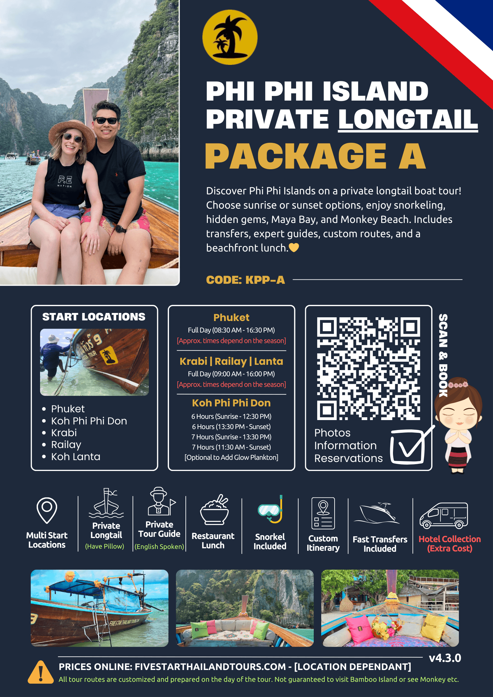 Phi Phi Island Private Longtail Boat with Local Guide, Pillow Set & Transfers From Phuket showcase