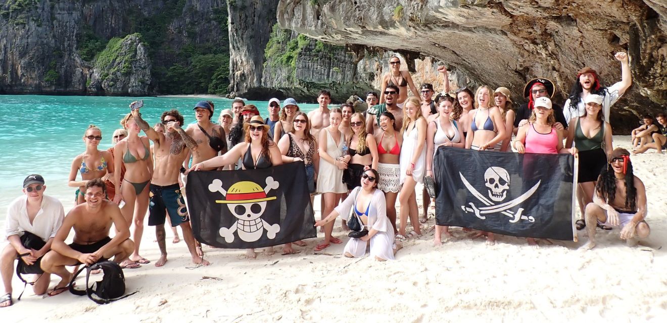 Pirate Boat Phi Phi Island Pirate at Maya Bay Koh Phi Phi Leh Party Tour