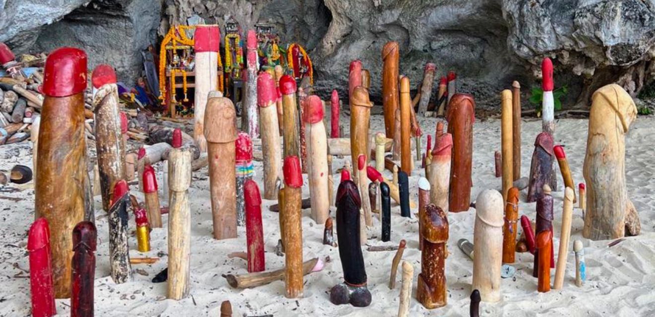 Phra Nang Cave dicks monument krabi railay 4 island tour