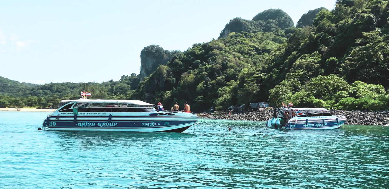 arisa speedboat tour phi phi islands 2 speedboat snorkel stop