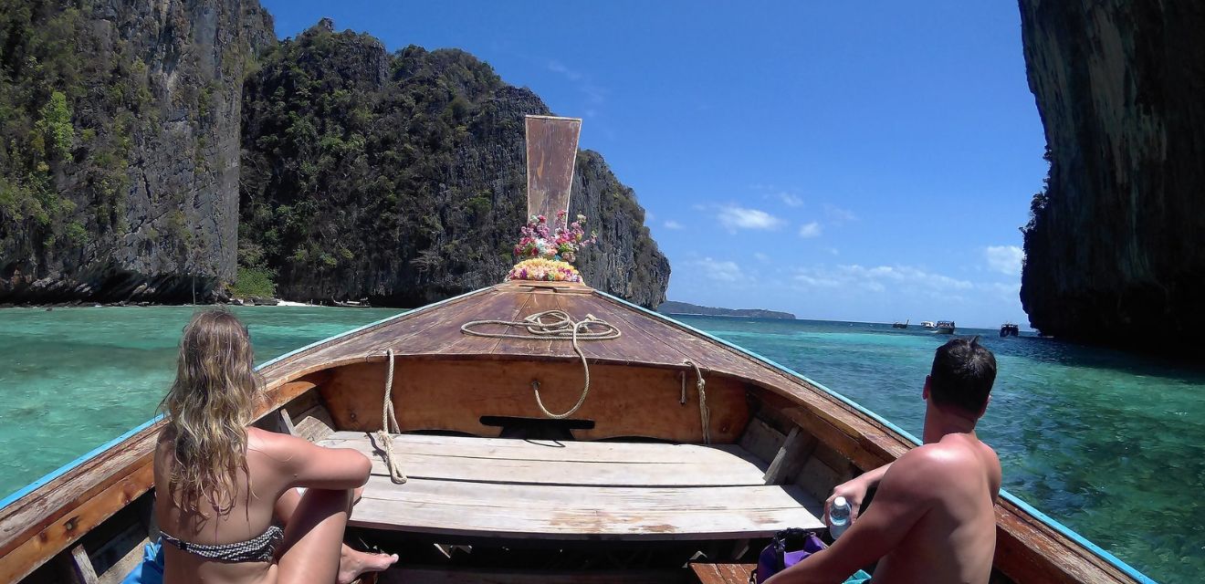 longtail boat phi phi island pileh lagoon