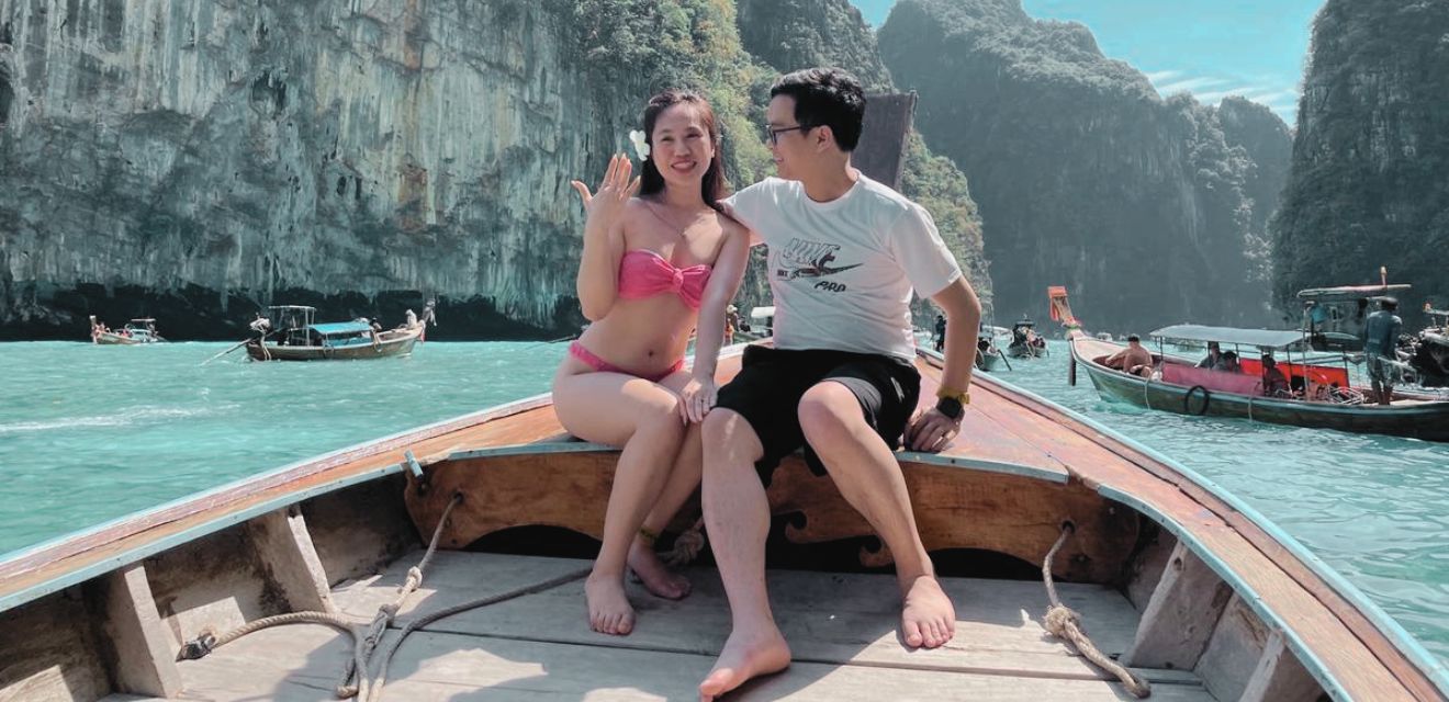 longtail boat tour thailand pilleh lagoon koh phi phi leh phi phi island private longtail