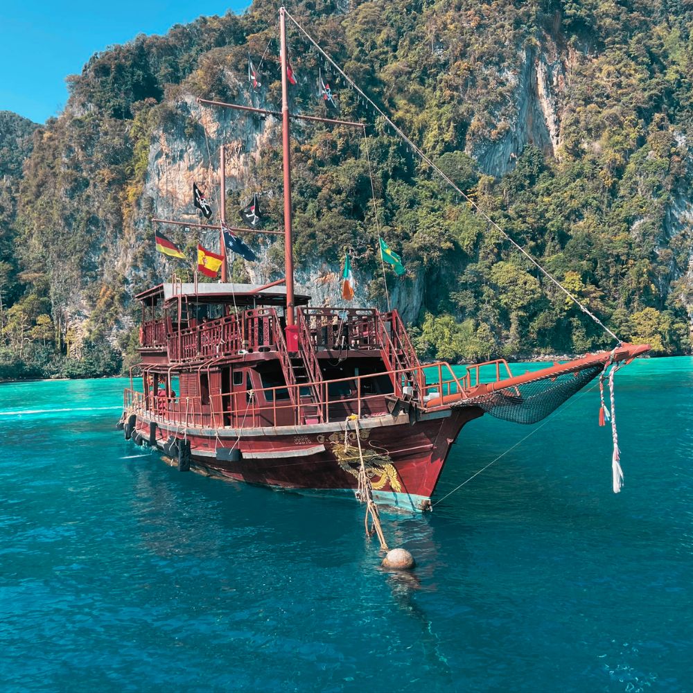 phi phi island pirate boat ship boat party