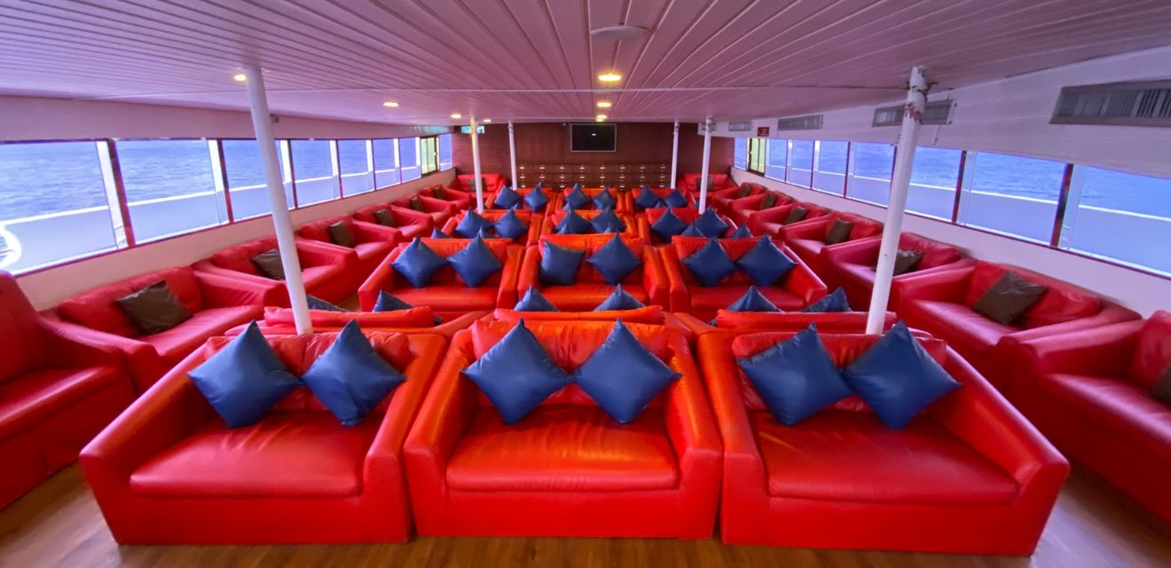 premium class lounge and seating on andaman wave cruise boat