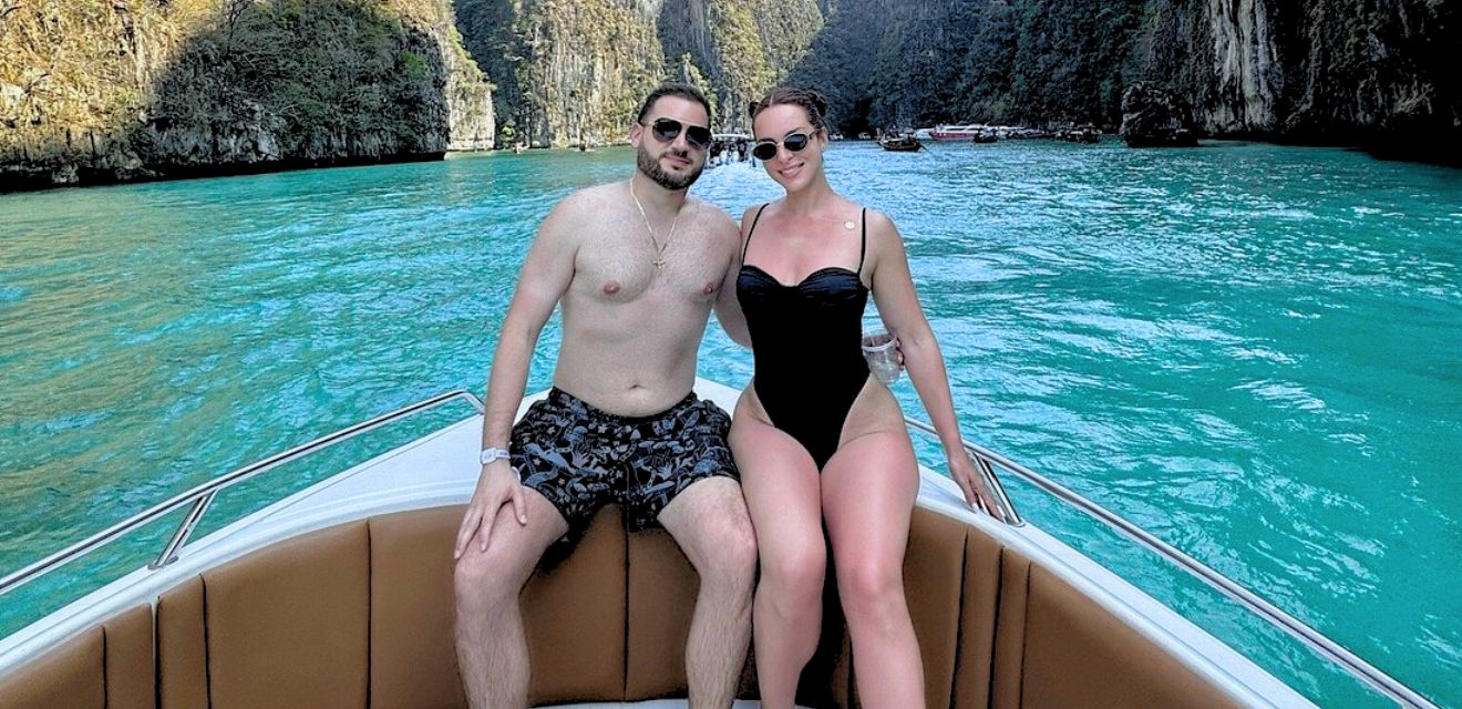 couple private speedboat charter pileh lagoon koh phi phi leh