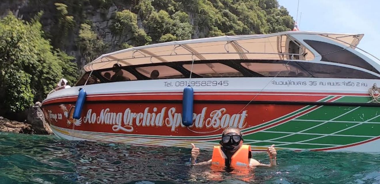 ao nang orchid tour speedboat krabi four islands cheap tour snorkeling