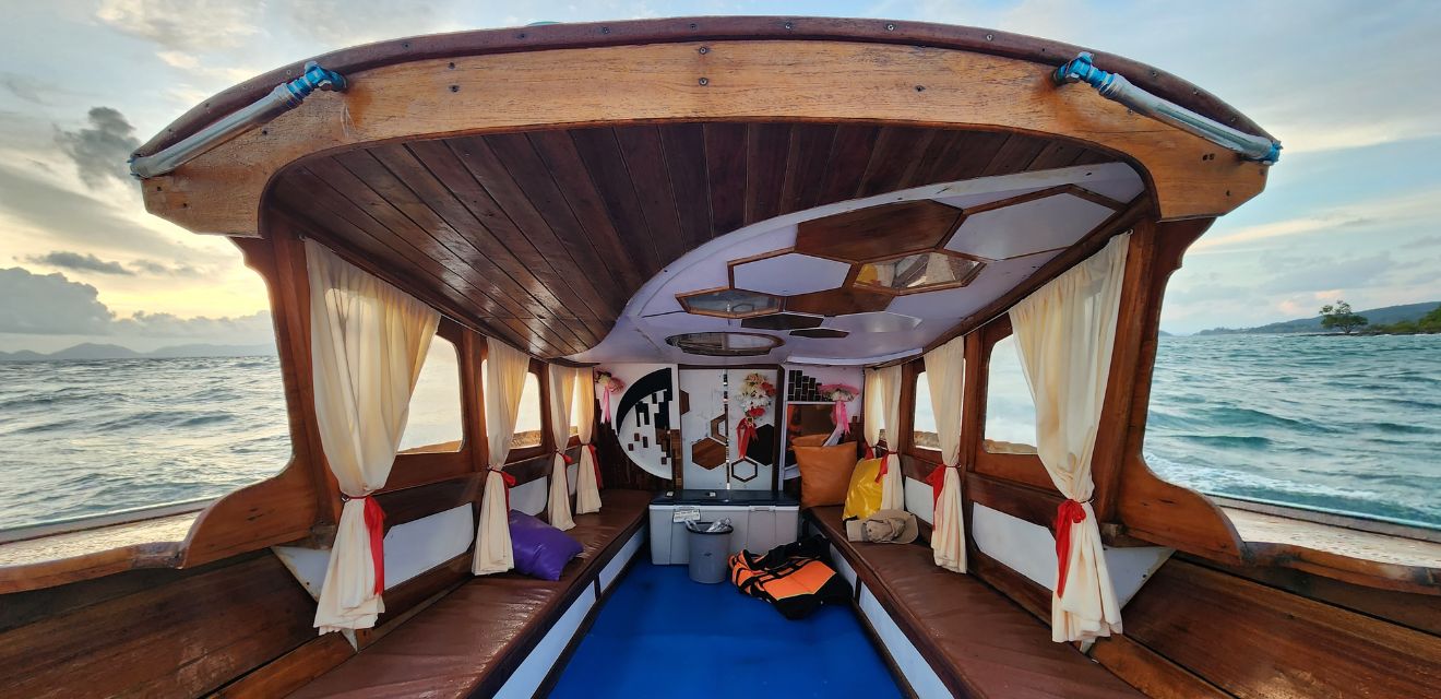 inside the longtail boat luxury boat thailand phi phi hong krabi tour