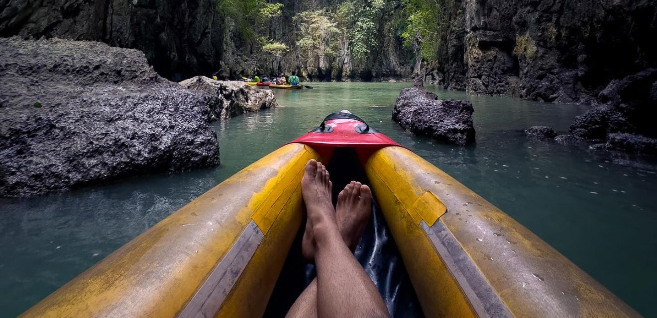 kayaking kayak canoe canoeing james bond mangrove tour sea kayak paddle guide panak