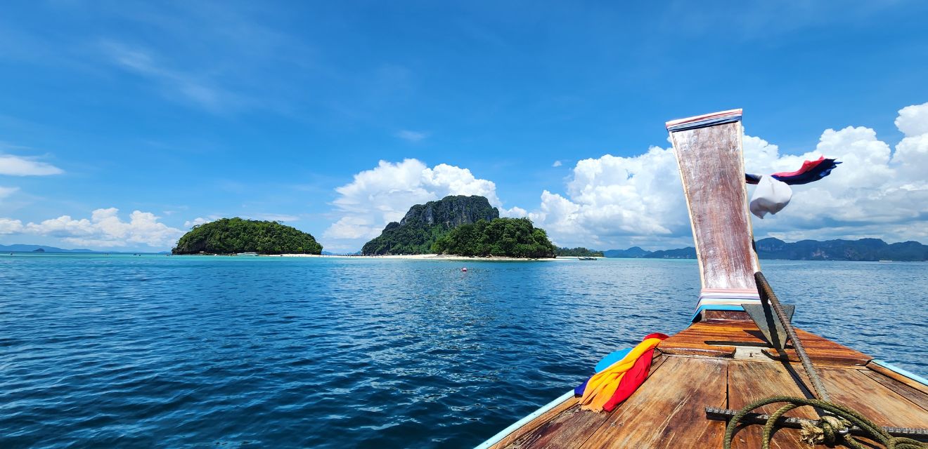 longtail boat tour krabi 4 islands open blue ocean sea