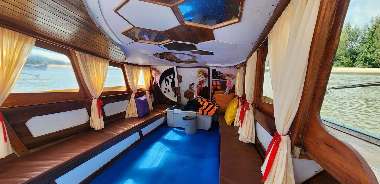 luxury longtail boat inside