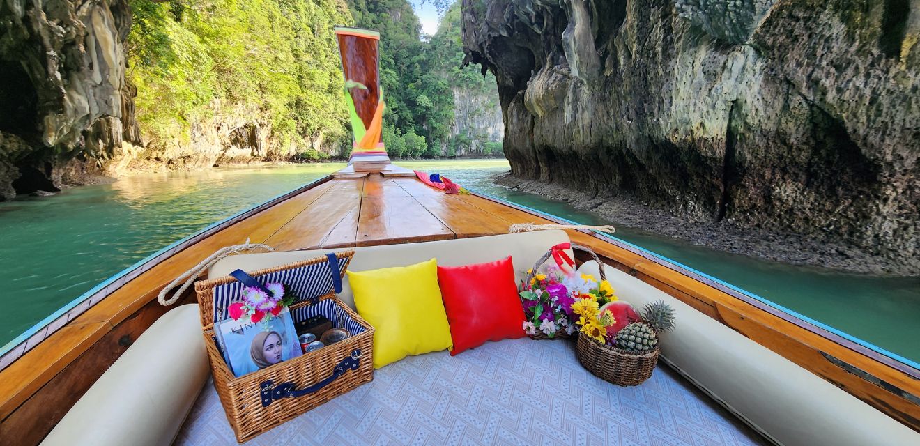 luxury longtail boat tour hong island krabi phi phi krabi pillow tourist