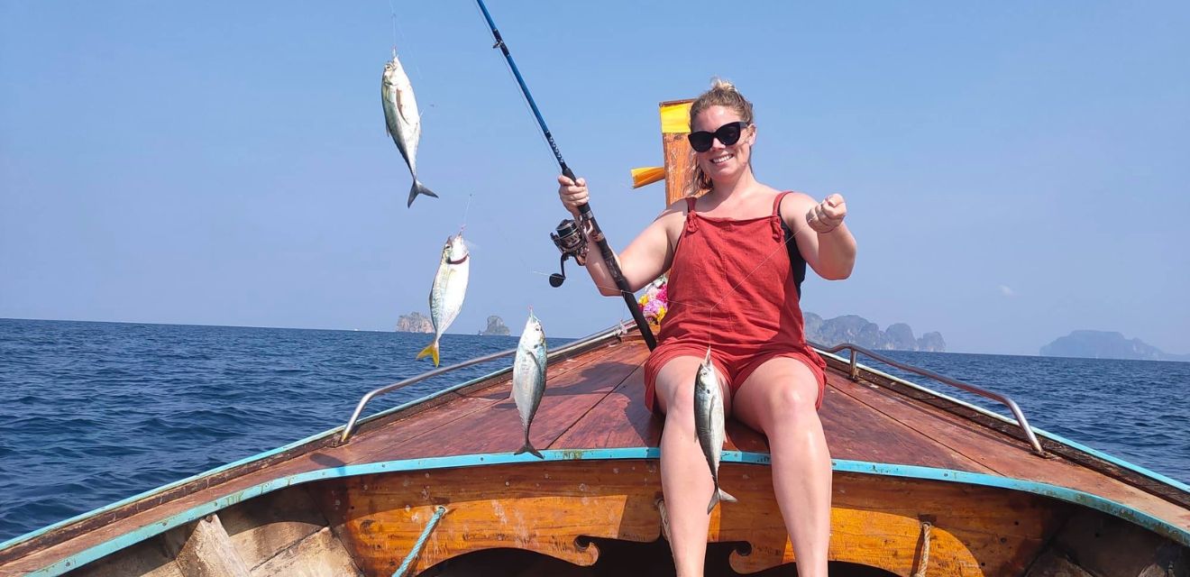 mackerel fishing koh phi phi Thailand tourist spinner lure