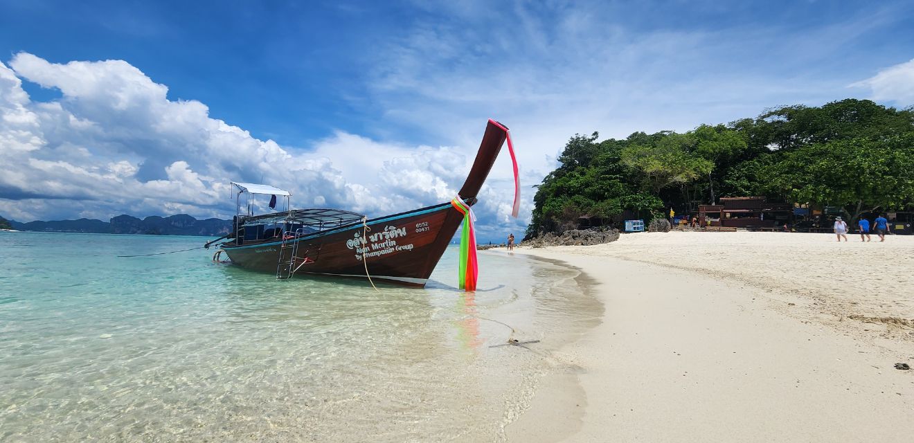 remote beach thailand longtail boat tour white sand thale waek sandbar