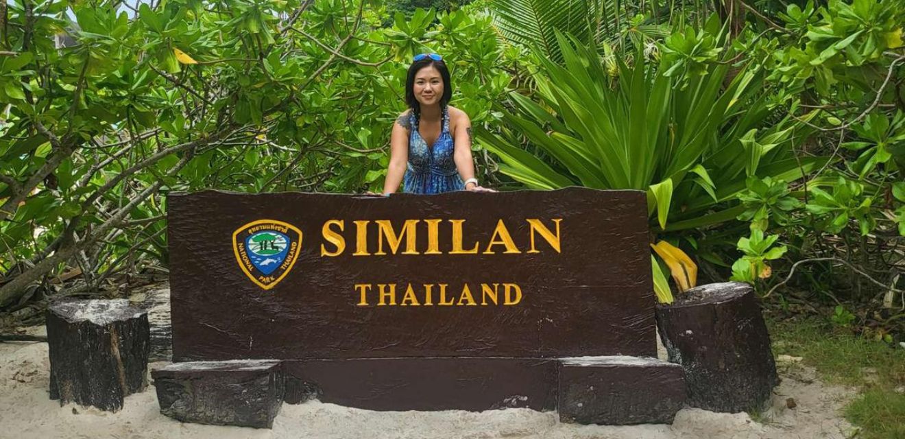 similan islands thailand national park sign