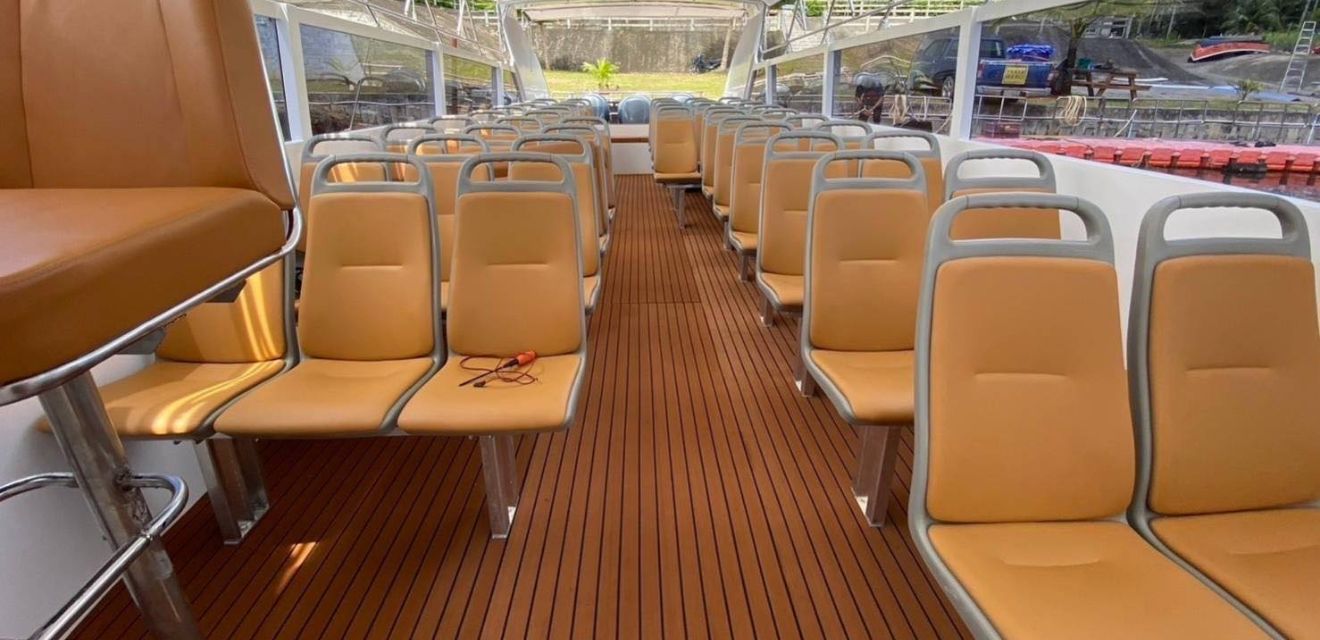 speedboat thailand tour interior seating