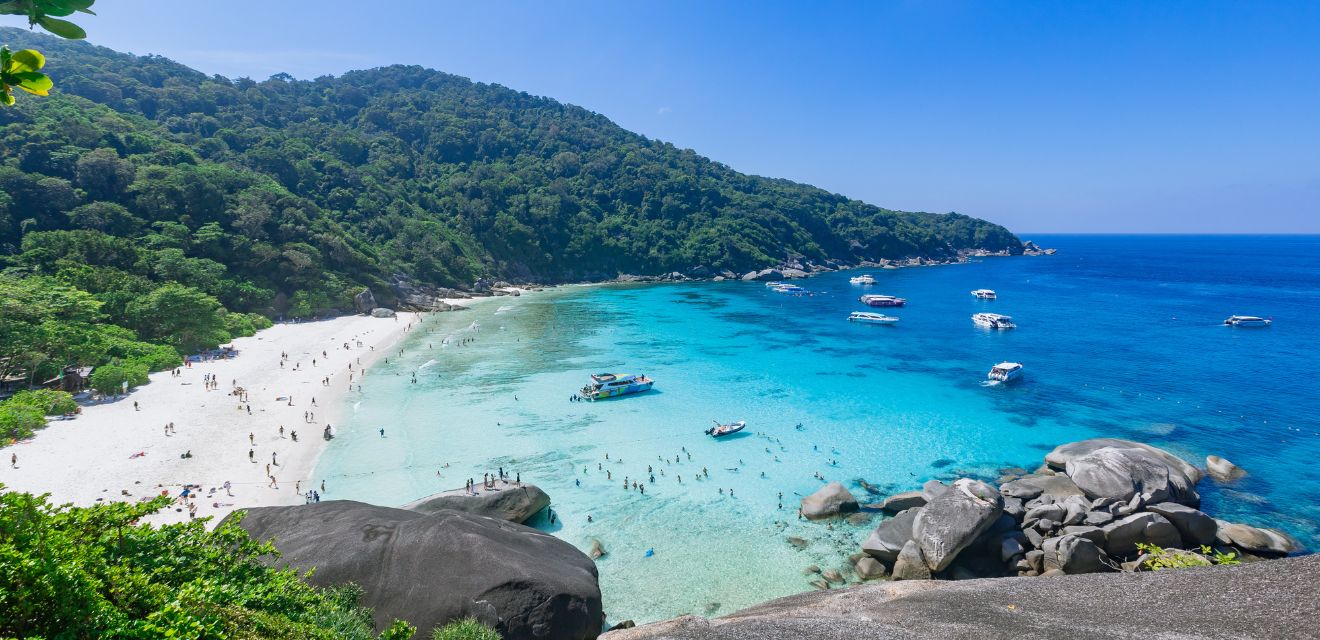 view of koh similan island number 8 from sail rock viewpoint